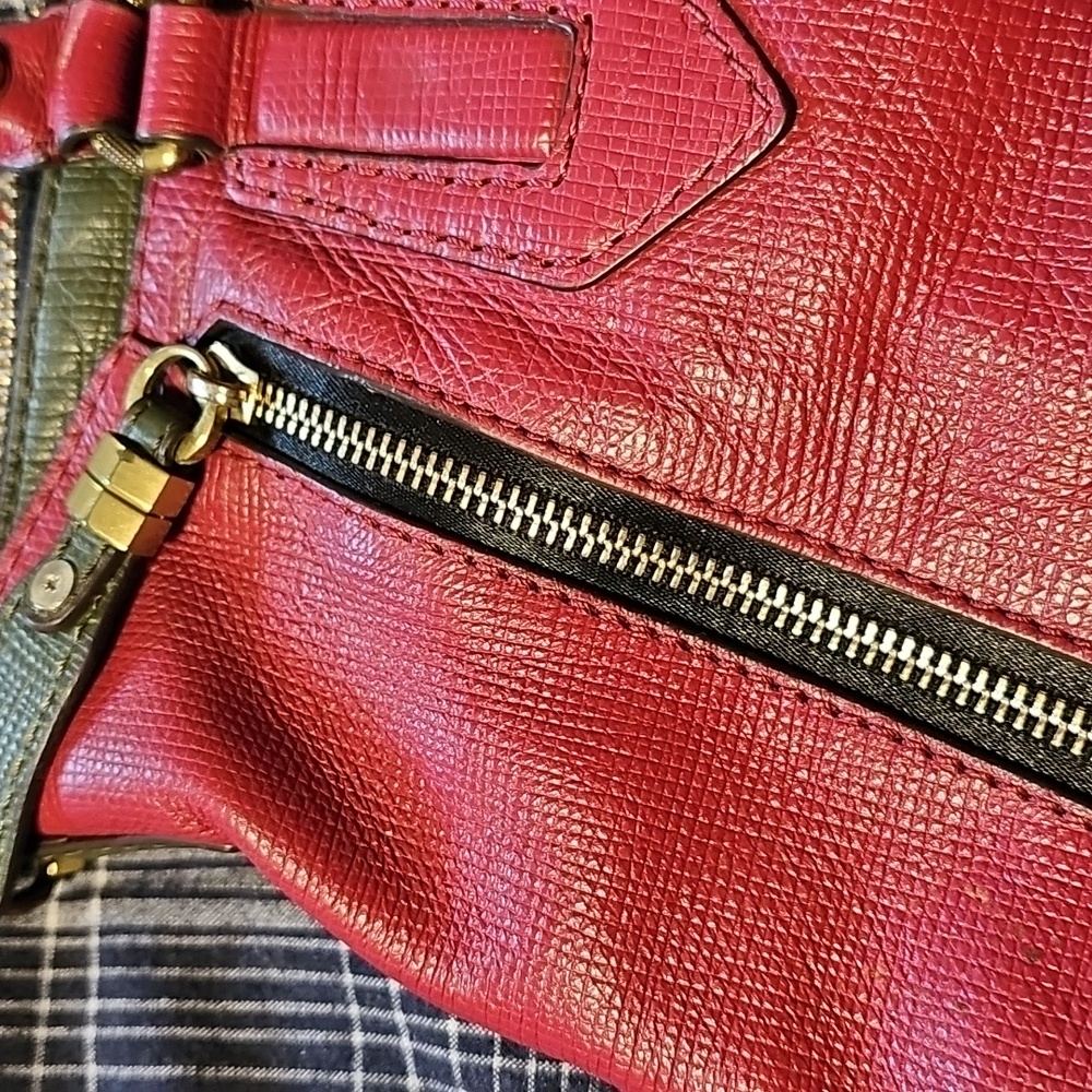 Oryany Rose Leather Satchel Handbag with Braided Detail & Convertible Strap - Picture 3 of 8